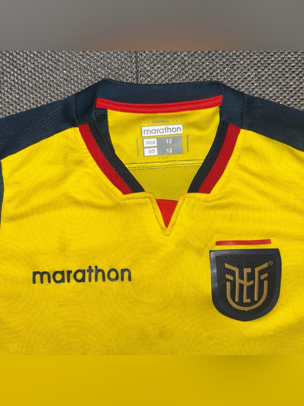 Marathon Ecuador FC 2020 Yellow Home Futbol Soccer Jersey